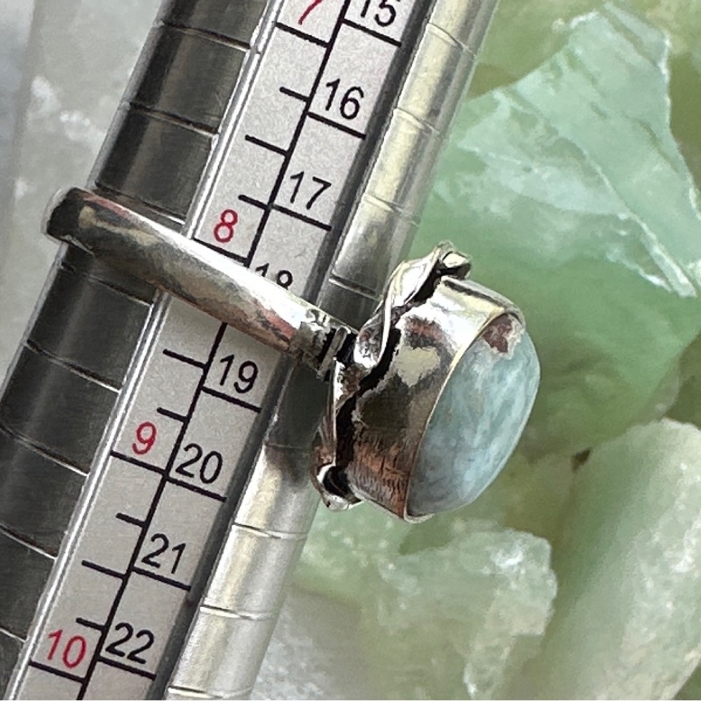 Larimar Victorian silver ring - Picture 3 of 9